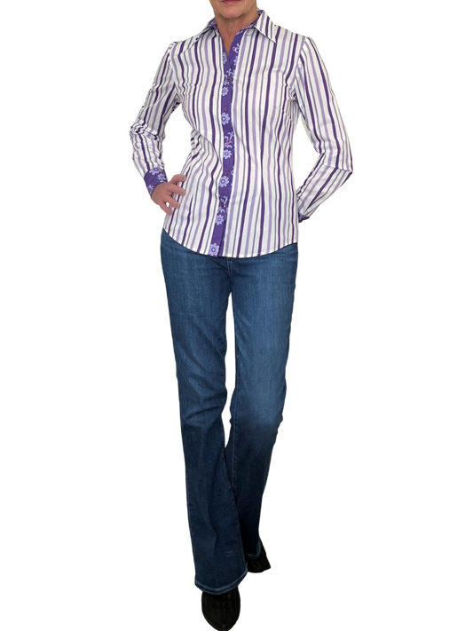 Lavender Stripe Shirt